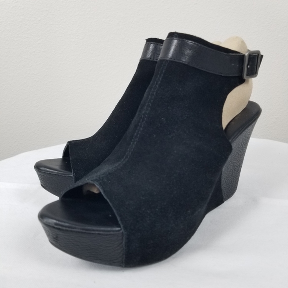 Kork-Ease Bohemian Nero Platform Ankle Strap in Black Suede Size 9 K35809 - Picture 4 of 12
